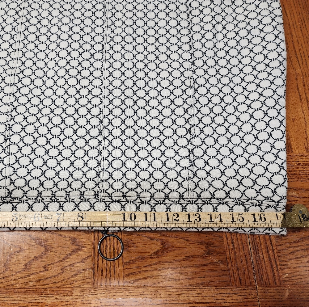 Maeve Anthropologie Ivory White Black Knit Pencil Skirt Women's Size Large - Picture 3 of 9